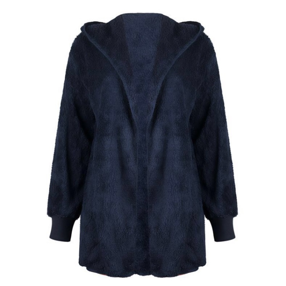 Apricot Warm Hooded Mid-Length Teddy Coat - Picture 8 of 10